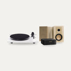 Rega Planar 1 Plus + Marantz MODEL M1 + DALI KUPID Vinyl System – Turntable Finish Matte White, Speaker Finish Caramel White
