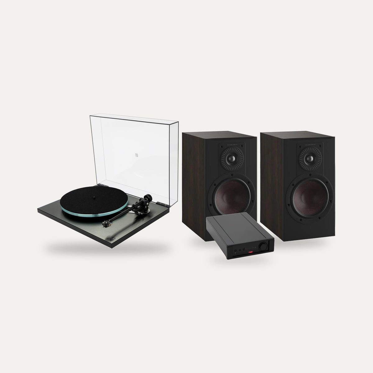 Rega Planar 3 RS + Rega Brio MK7 + DALI Opticon 2 MK2 Vinyl System – Speaker Finish Tobacco