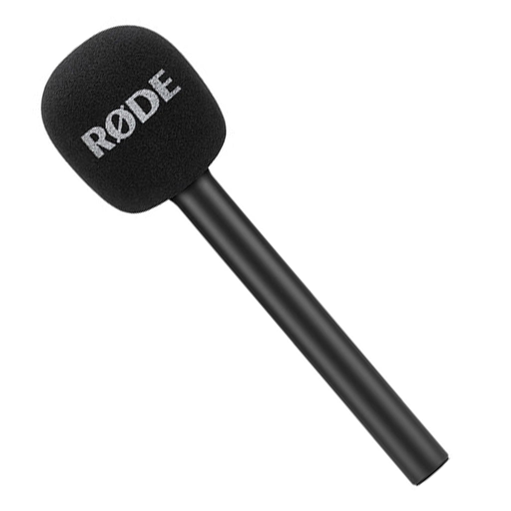 Rode Interview GO handheld adapter for Wireless GO, close-up detail in black