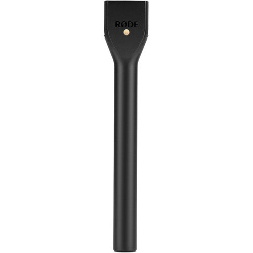 Rode Interview GO handheld adapter for Wireless GO, lifestyle setup in black