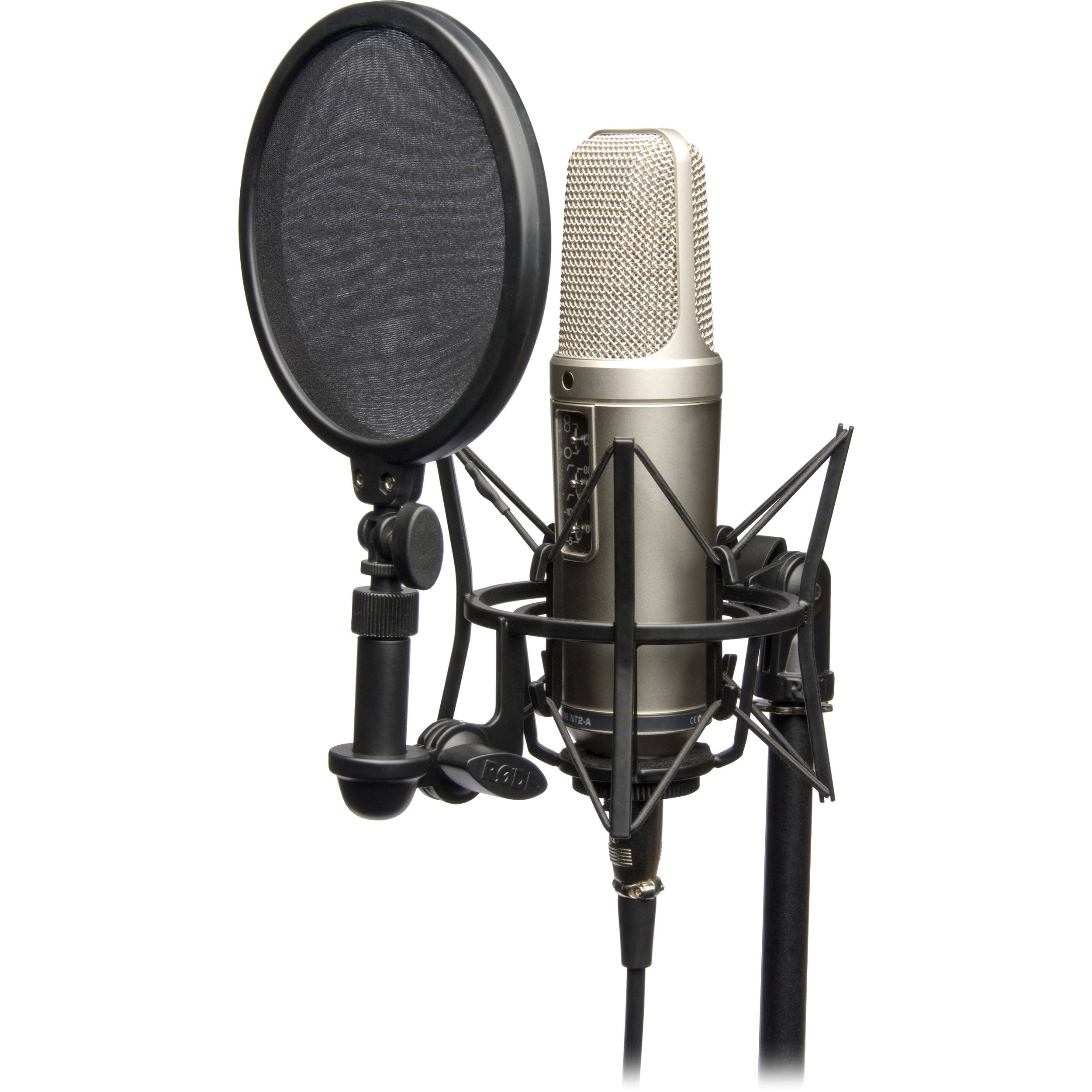 Rode NT2-A Studio Pack condenser microphones, box contents