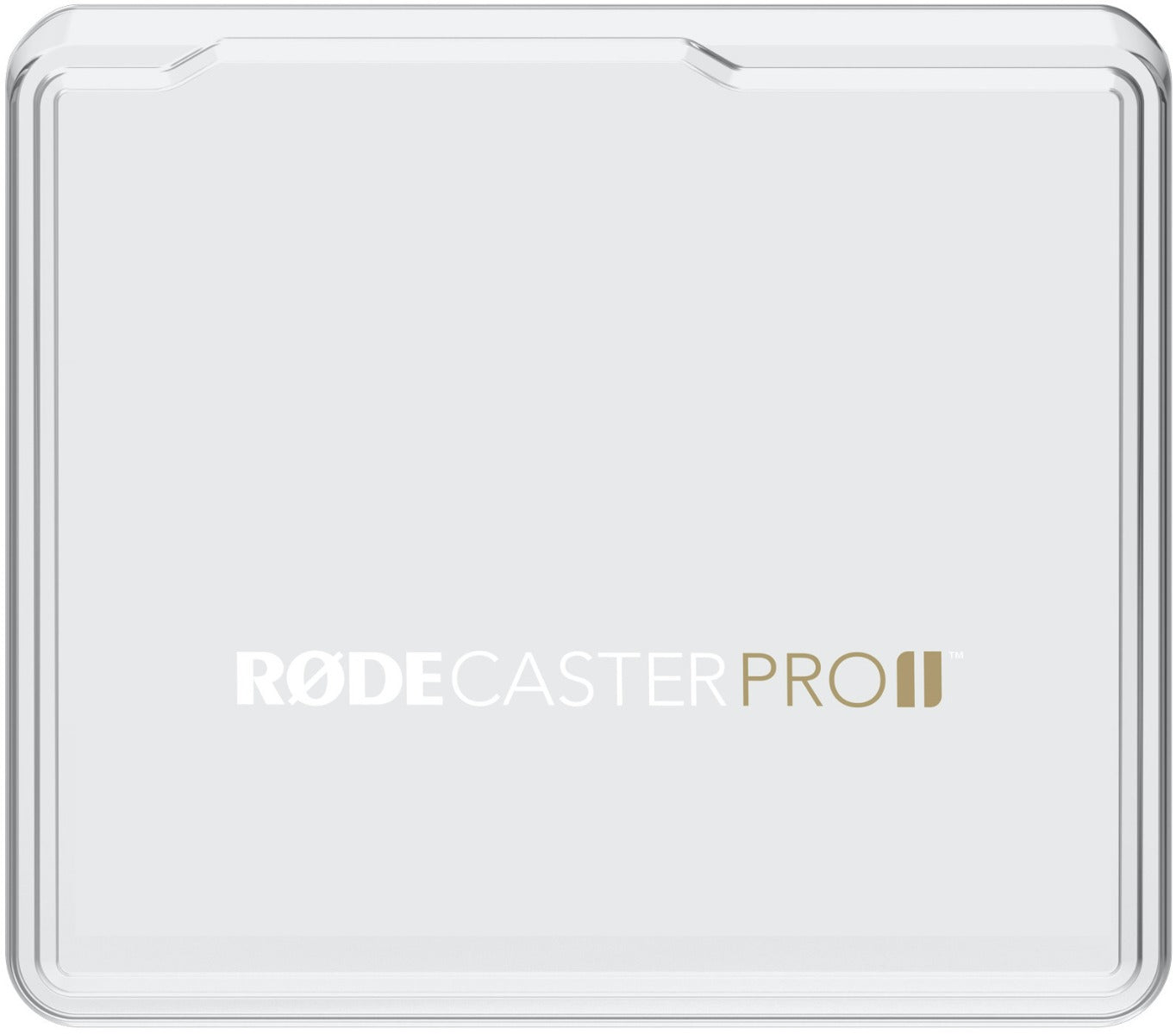 Front view of Rode RodeCover 2 protective cover for Rode RodeCaster Pro II, made by Rode, designed to shield the device.