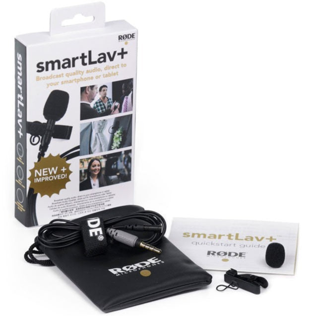 Rode smartLav+ lavalier microphone, clipped to clothing (view 5)