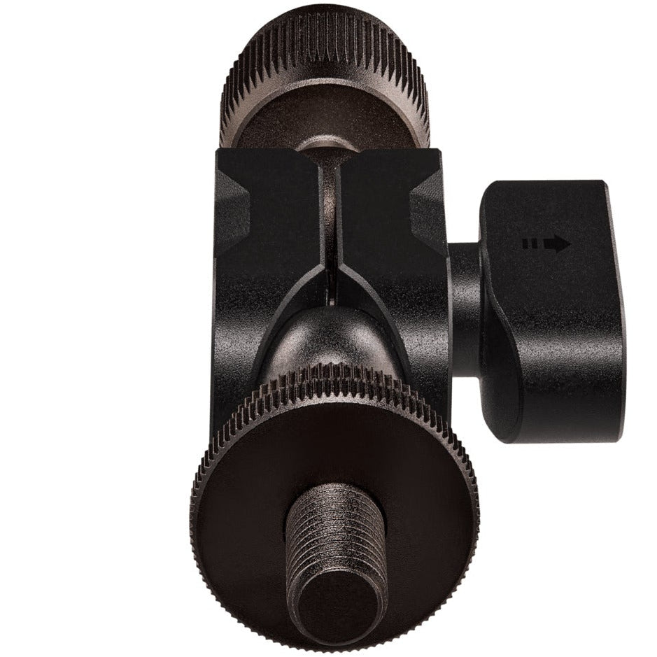 Rode Universal Ball Mount for microphones with top screw end, black shock mount adapter for secure microphone placement.