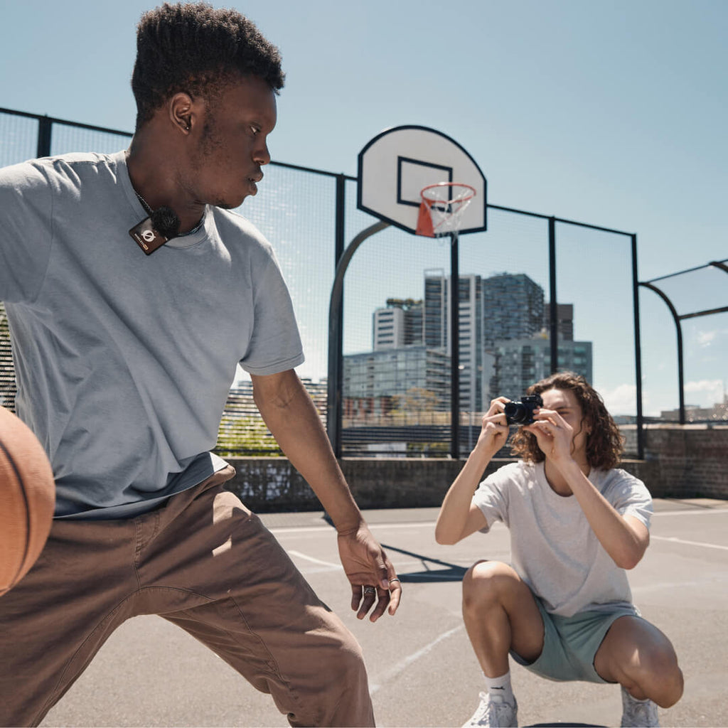 Rode Wireless ME creator wireless microphone systems, black lifestyle shot 4