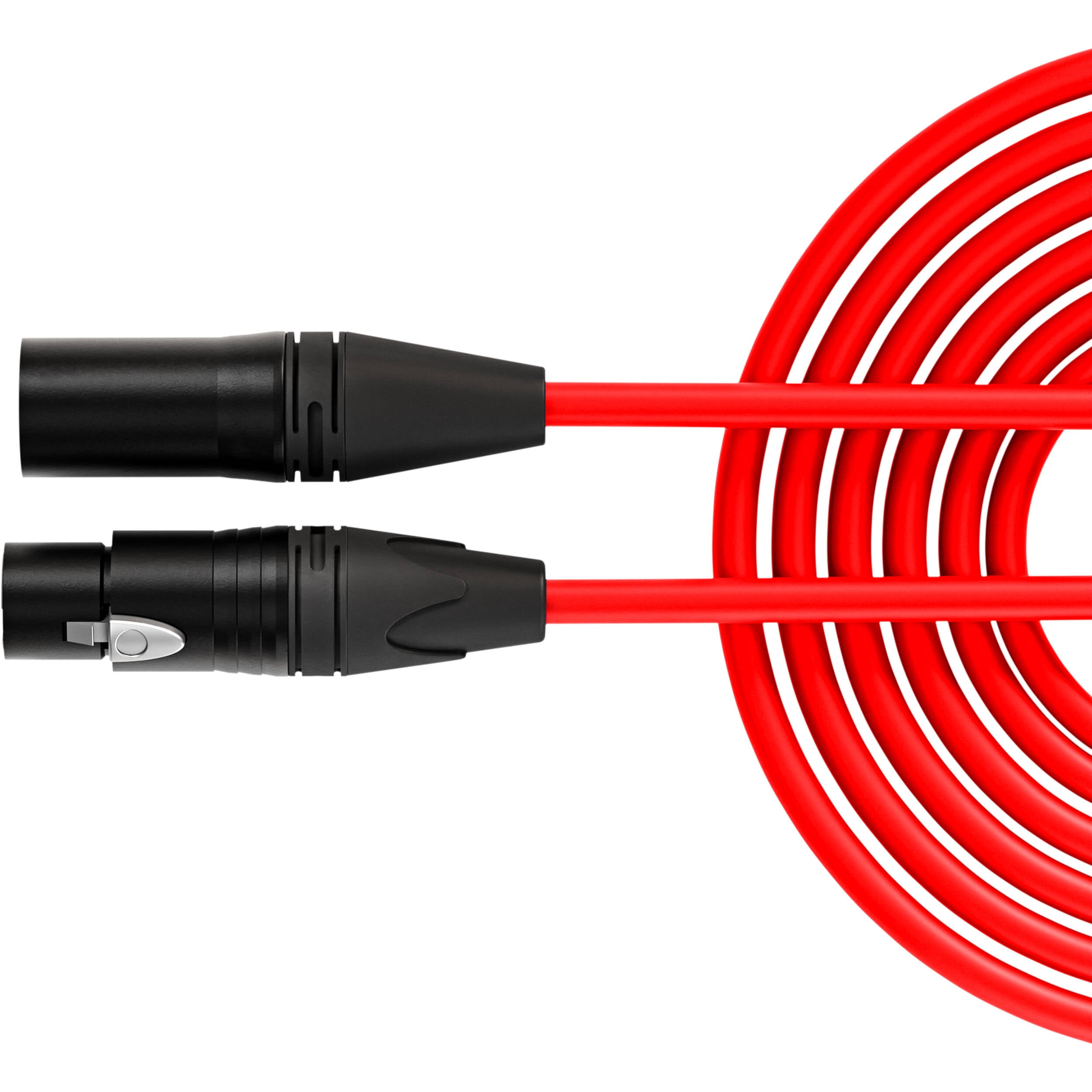 Rode XLR-Female to XLR-Male Cable, connectors close-up, black