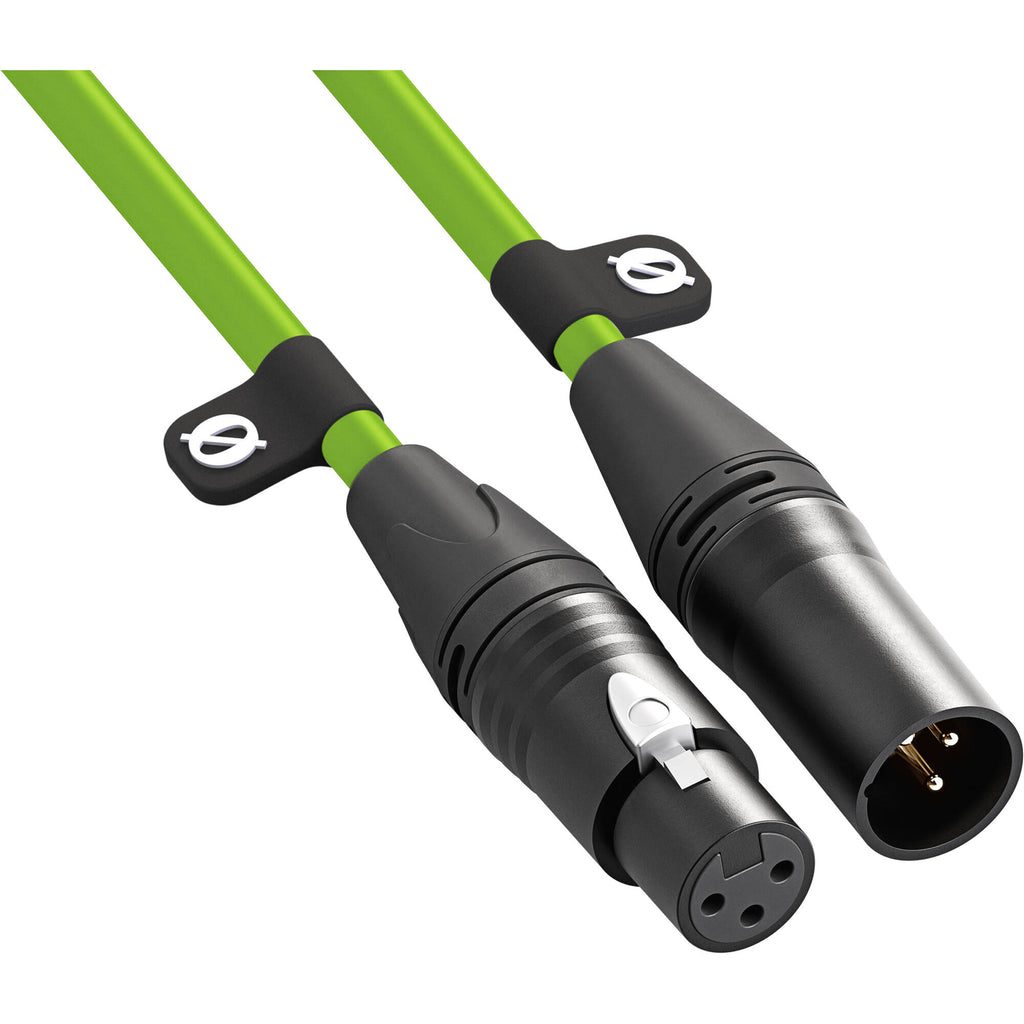 Rode XLR-Female to XLR-Male Cable, connectors close-up, black