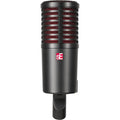 SE Electronics DynaCaster DCM8 dynamic microphone shown with its sleek black design and sturdy build.