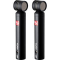 Pair of sE Electronics sE7 sideFire condenser microphones showing the sleek black design and side-fire capsule setup.