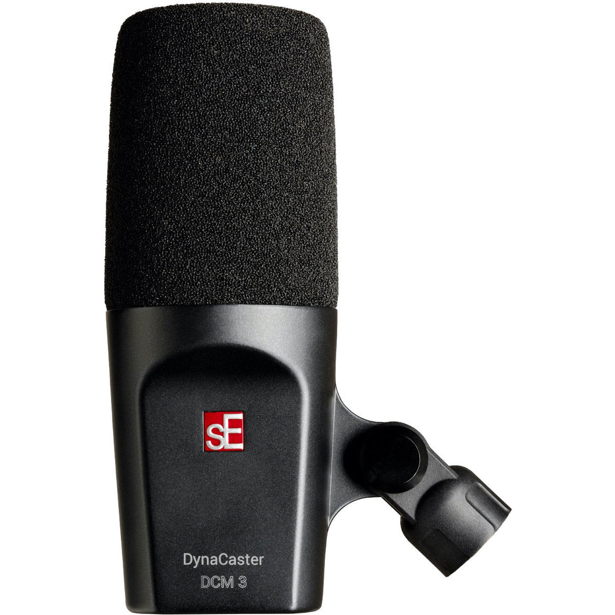 SE Electronics The DynaCaster DCM3 dynamic microphone with rugged metal grille and professional design for studio and live use