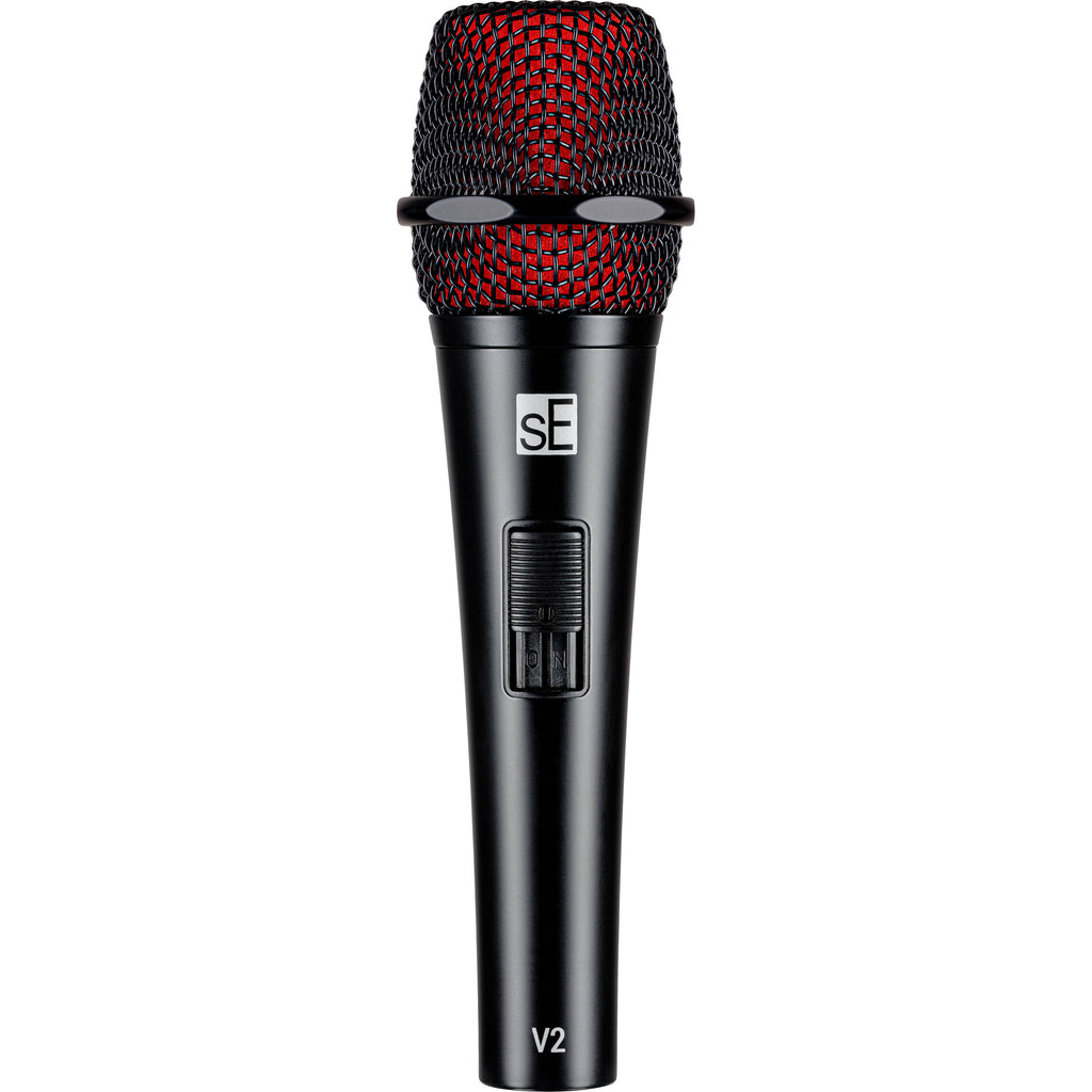 sE Electronics V2 (with Switch) dynamic microphone, front view