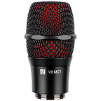 sE Electronics V8 MC1 wireless capsule for Shure in Black, front view