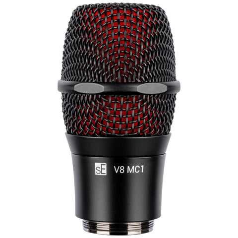 sE Electronics V8 MC1 wireless capsule for Shure in Black, front view