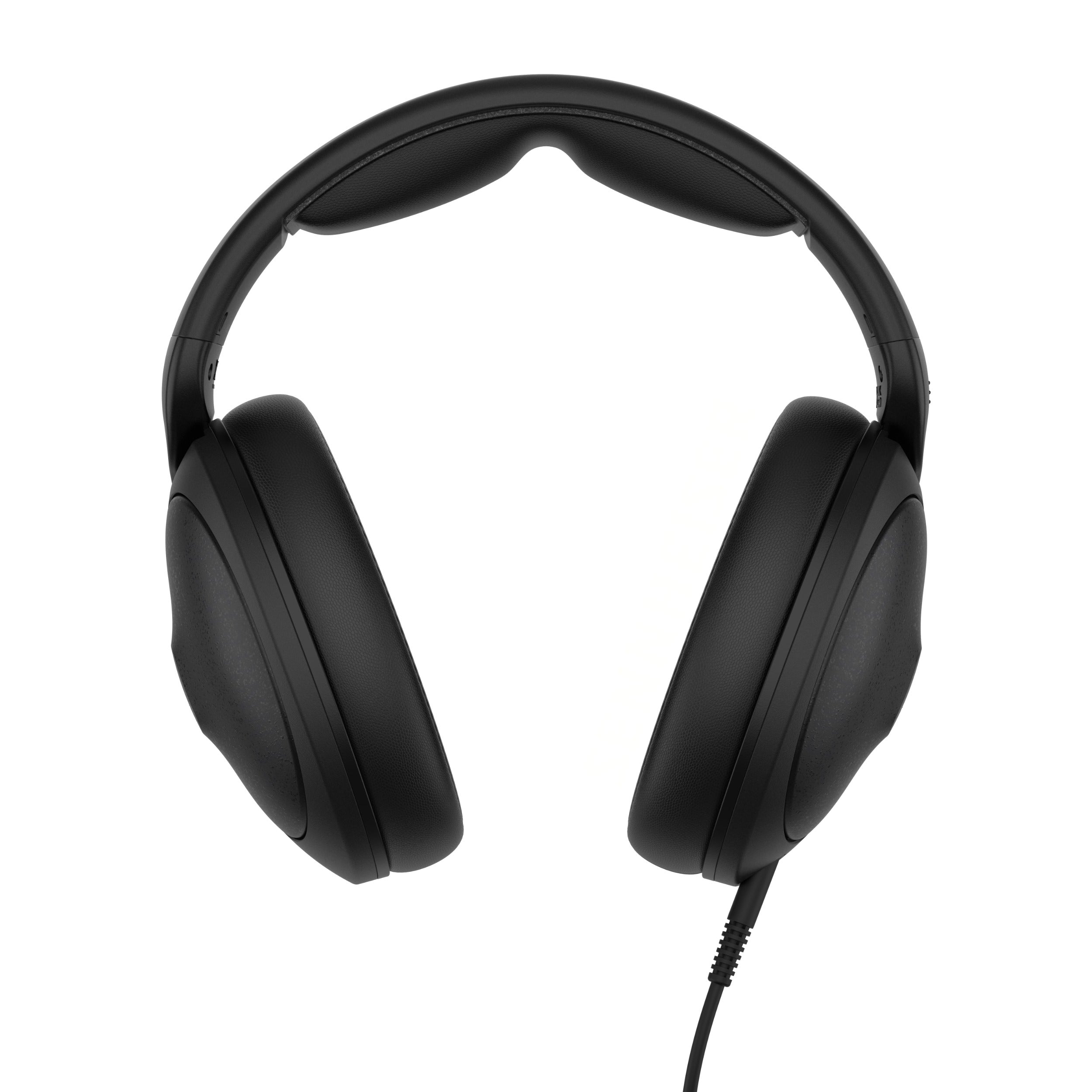 Sennheiser HD 620S wired headphones with over-ear design and padded ear cups, front view showing sleek black finish.