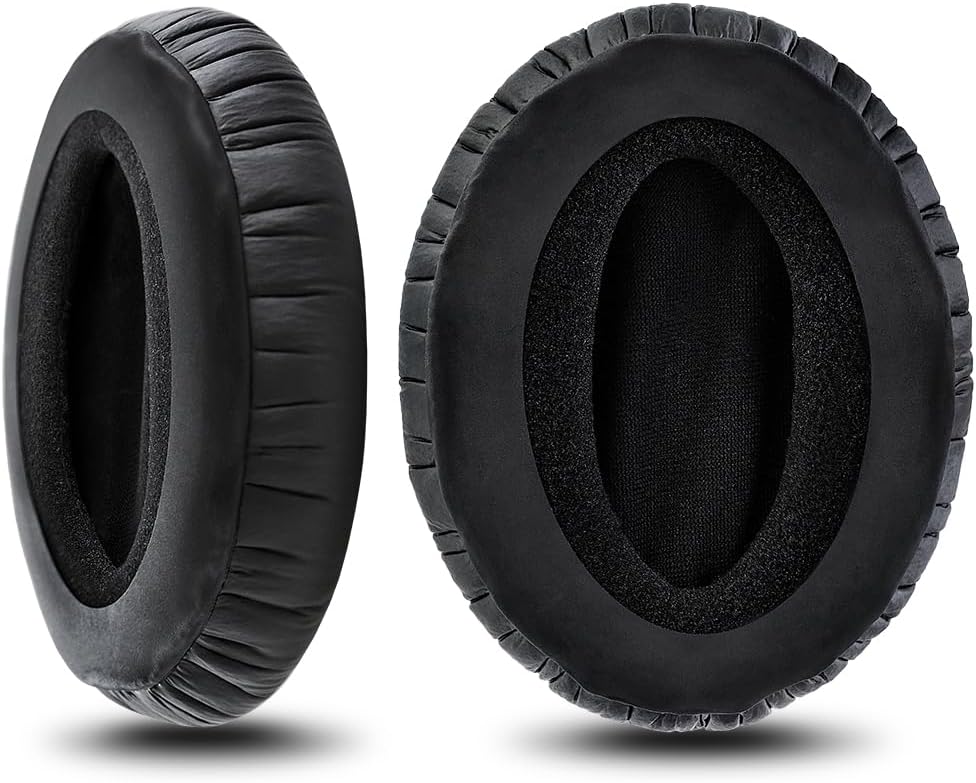 Sennheiser HD 280 Pro Replacement Pad Set headphone earpads, black pair angle view
