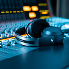 Sennheiser HD 480 Pro Plus studio headphones with large ear cups and adjustable headband, designed for professional audio monitoring.