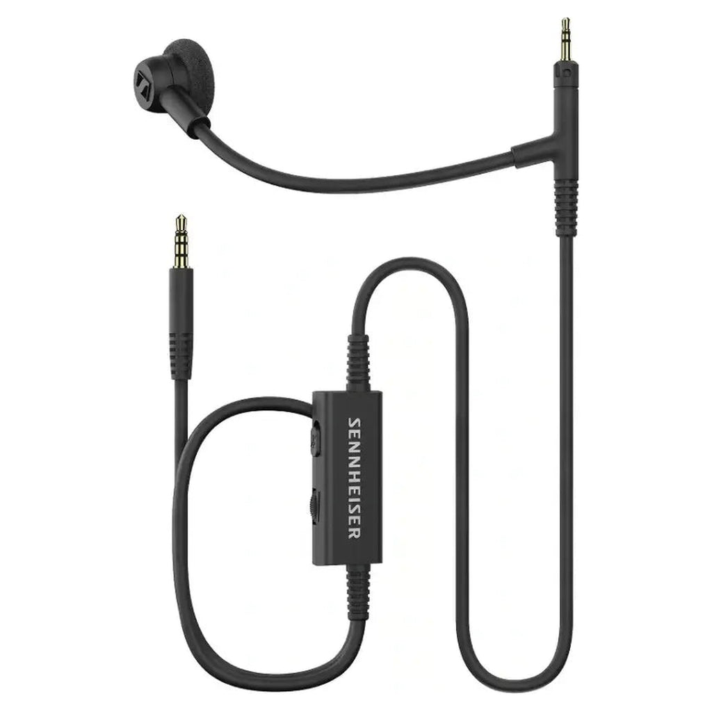 Sennheiser HD 500 BAM microphone with cable, Y-adapter and foam pop filters