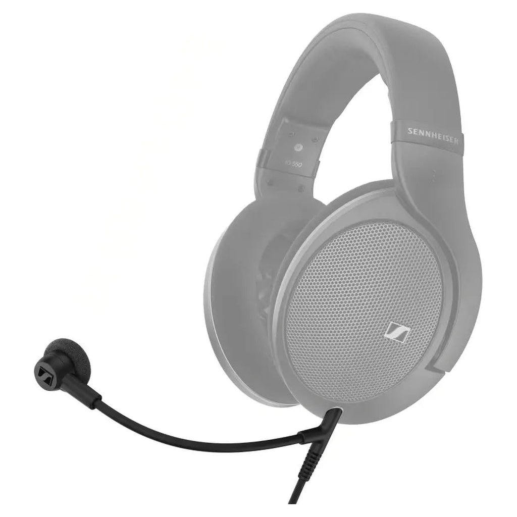 Sennheiser HD 500 BAM boom microphone attached to HD 599 audiophile headphones