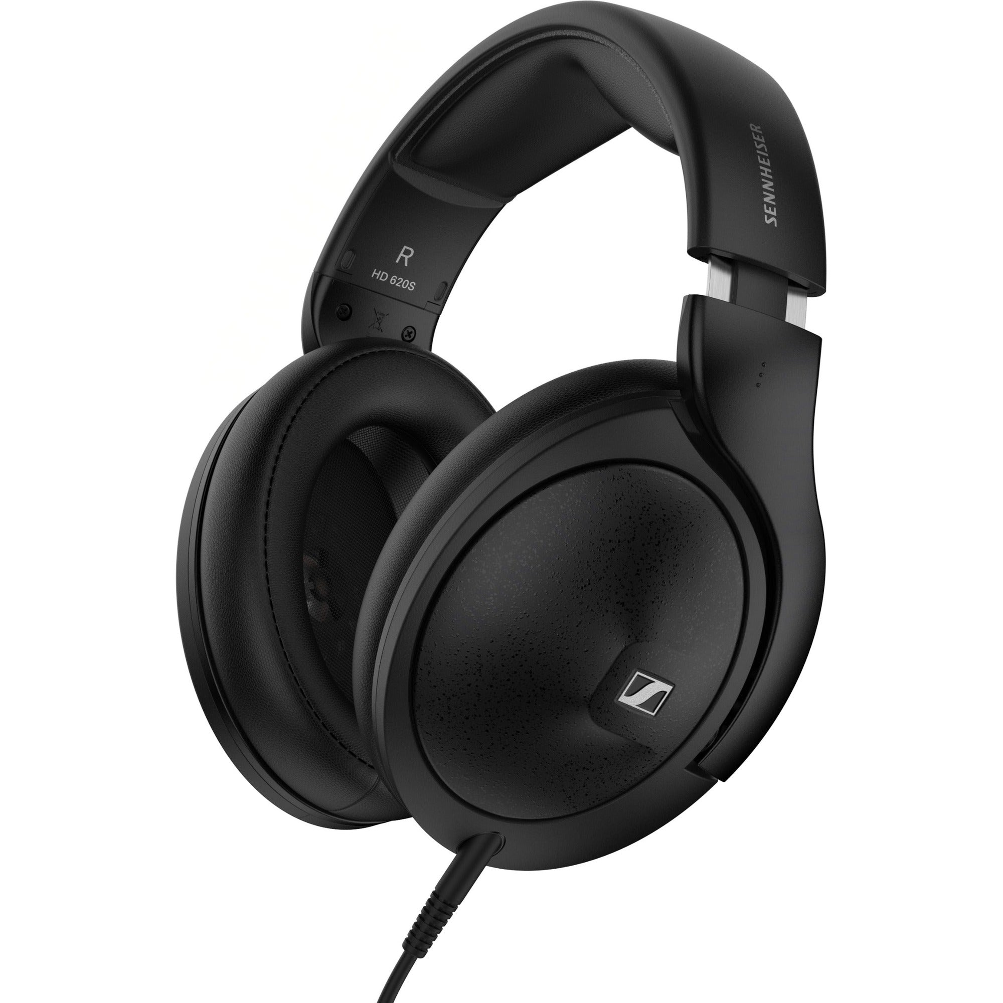 Sennheiser HD 620S headphones with over-ear design, black color, and cushioned ear cups for high-quality sound.
