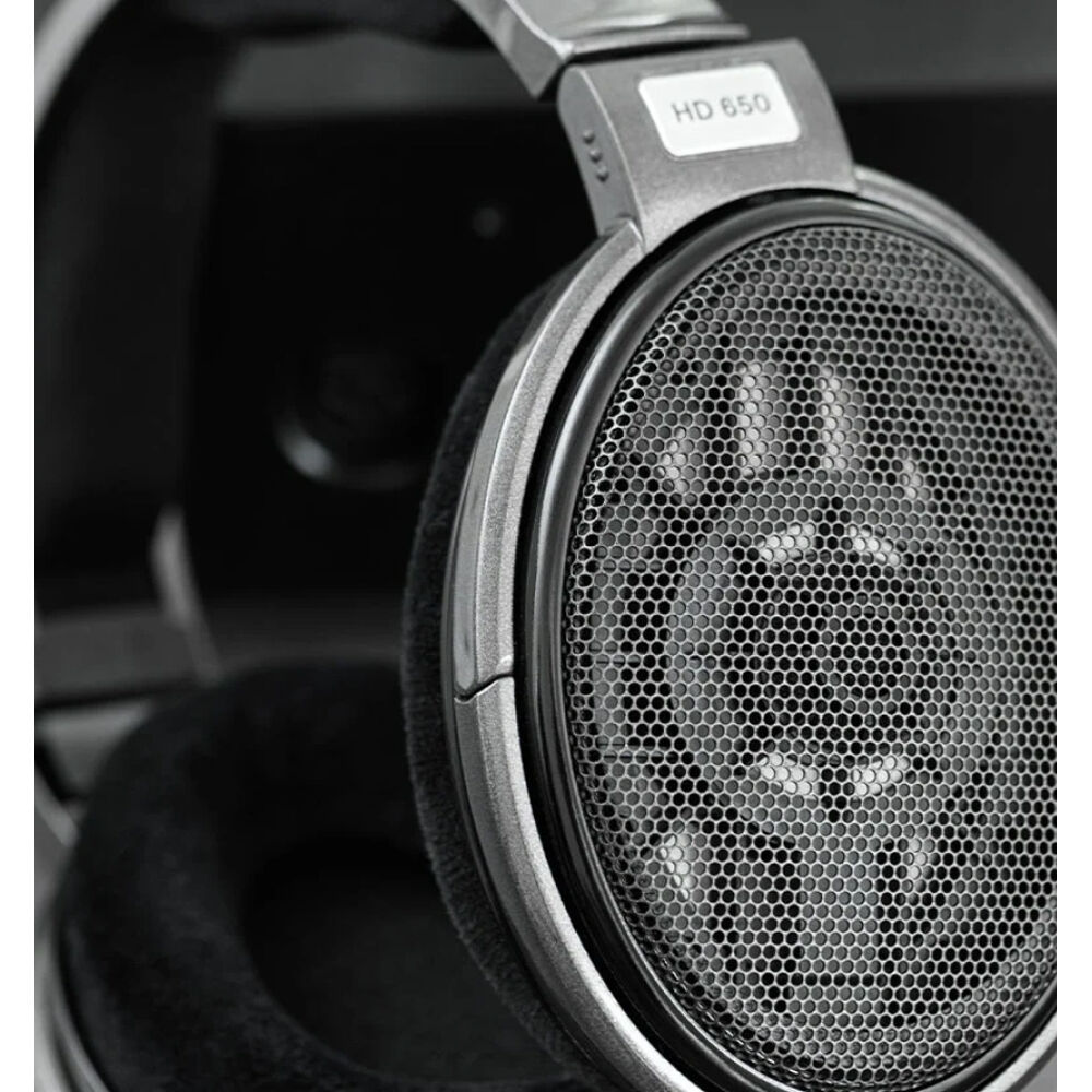 Sennheiser HD 650 studio headphones, open-back ear cup