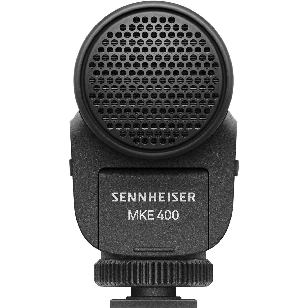 Sennheiser MKE 400 MK2 camera microphone, controls detail