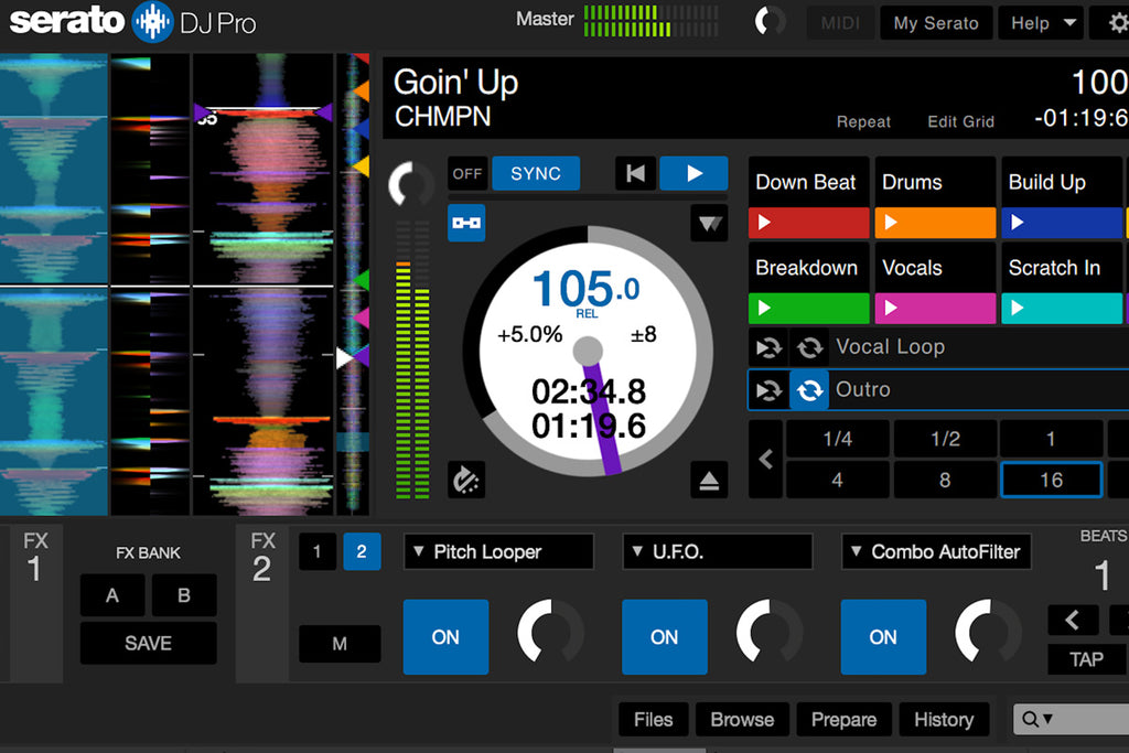 Serato DJ software expansion featuring advanced effects and features for enhanced DJ performance.
