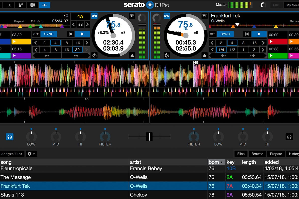 Serato DJ software expansion with Serato Play feature, showcasing DJ interface and control options on a digital screen.