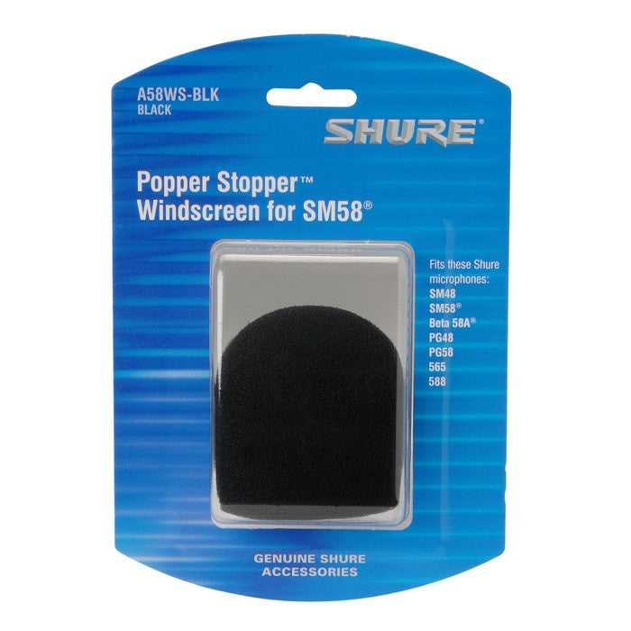 Shure A58WS-BLK microphone windscreen, front cover