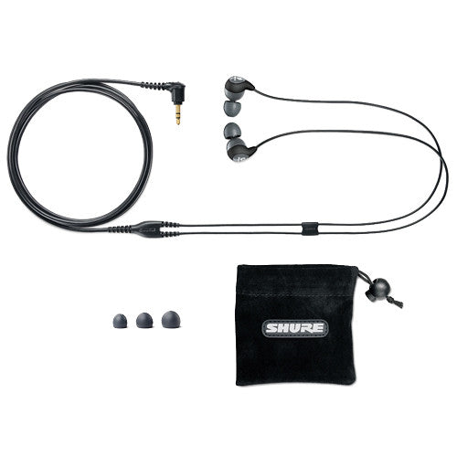 Shure SE112, wired in-ear headphones, angle