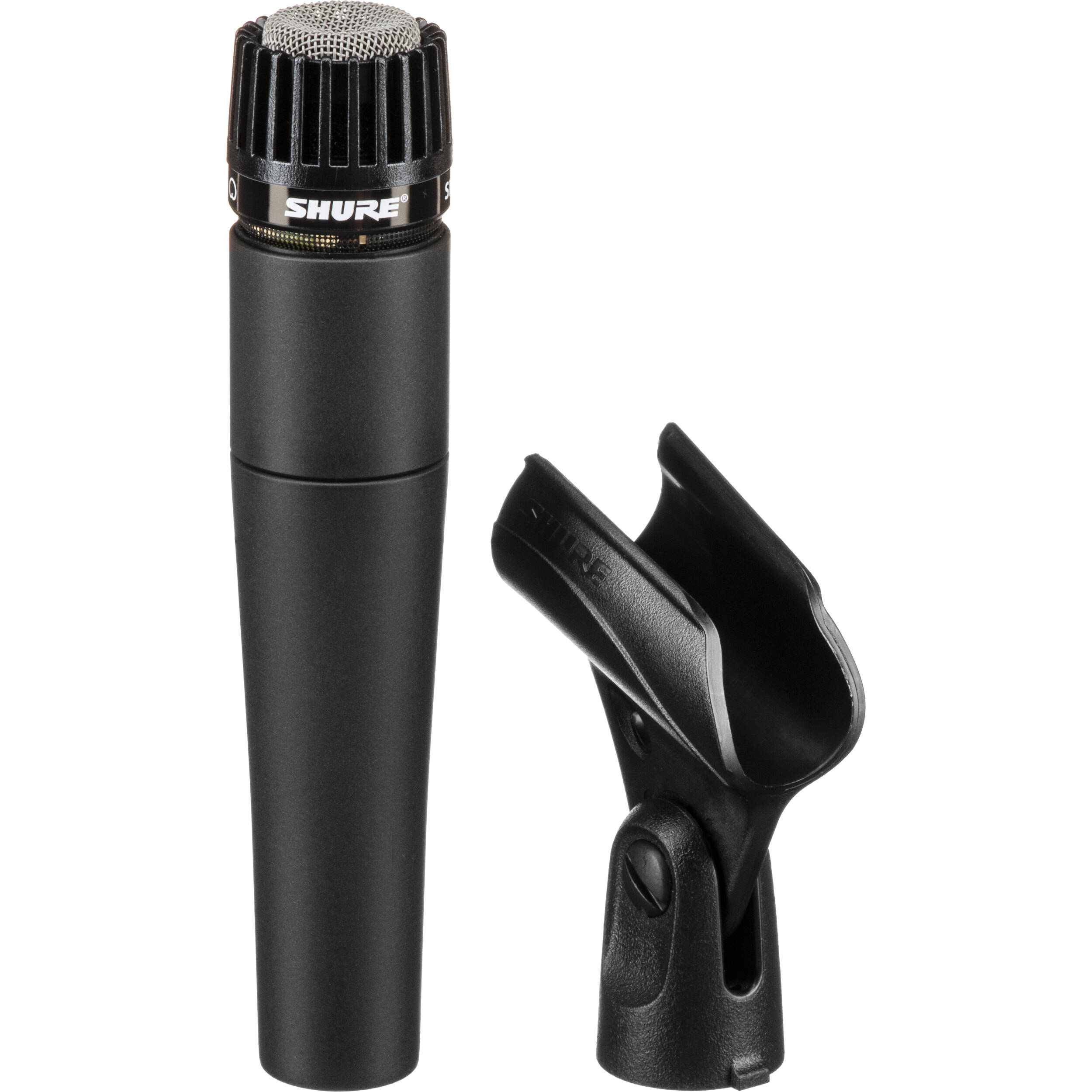 Shure SM57-LCE dynamic instrument microphone (view 2)