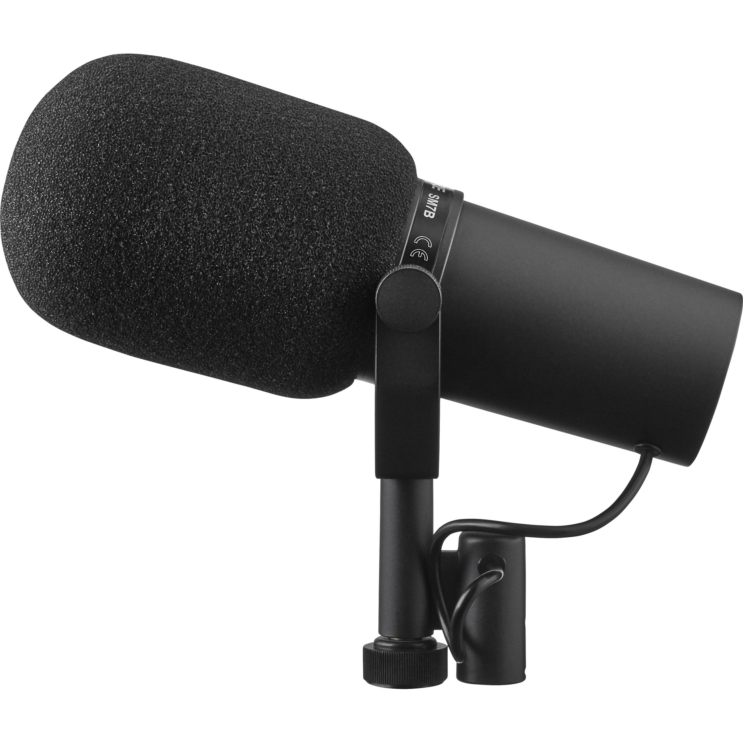 Shure SM7B dynamic microphone, in black