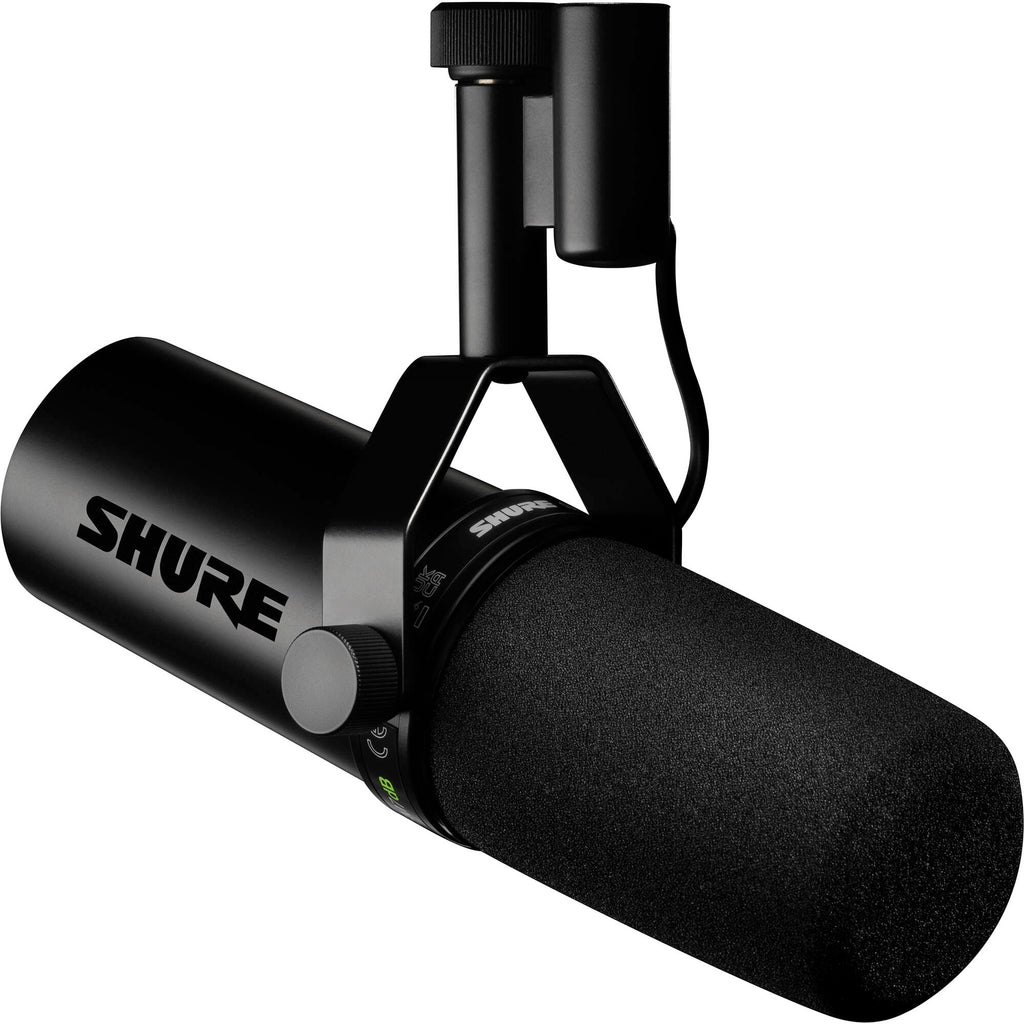 Shure SM7dB dynamic microphone, front view