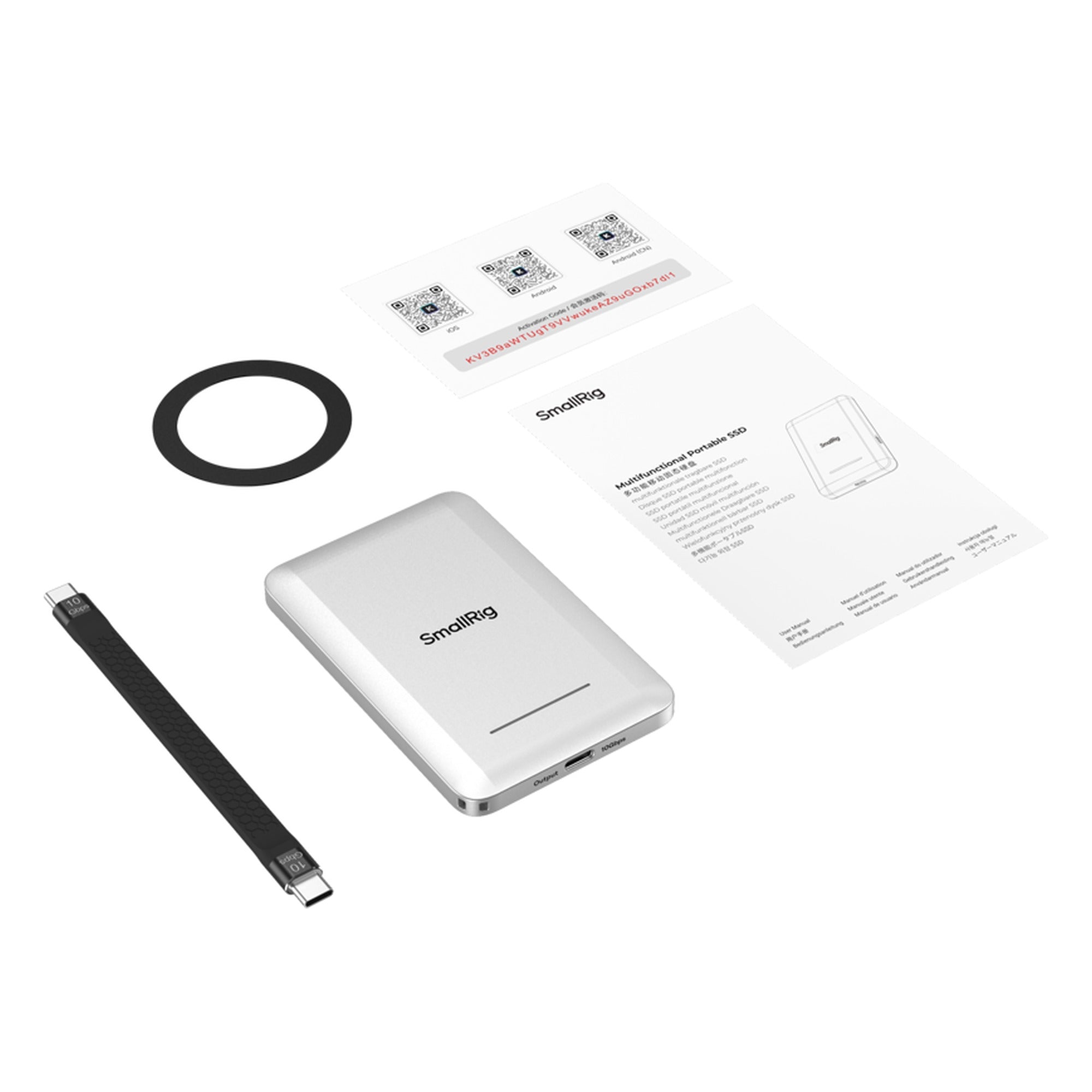 SmallRig Multifunctional Portable SSD box contents