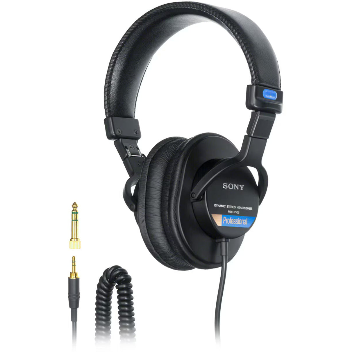 Sony MDR-7506 studio headphones, in black