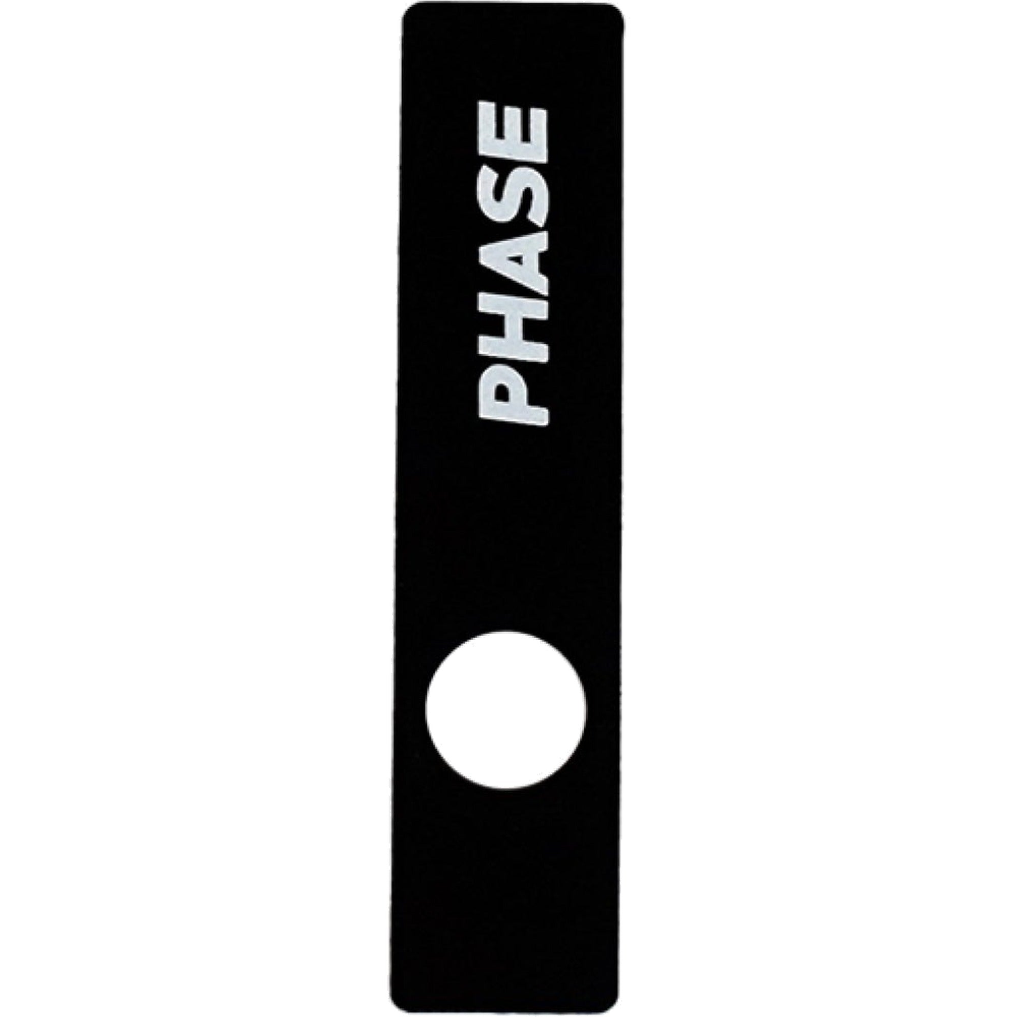 Close-up of Phase Magnetic Sticker Pack for turntables, showing detailed black and white sticker designs for turntable accessories.