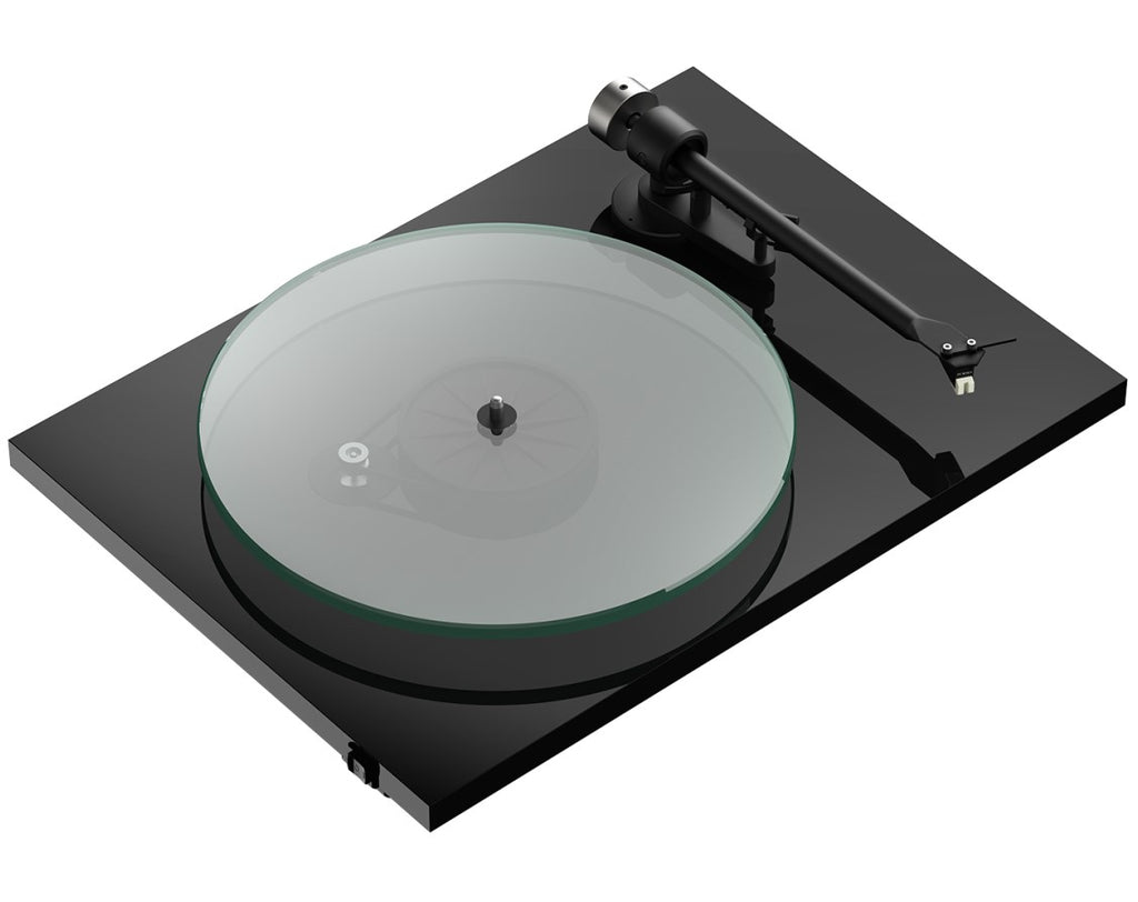 Pro-Ject T2 W turntable with wooden plinth and tonearm, showcasing the sleek design and high-quality build.