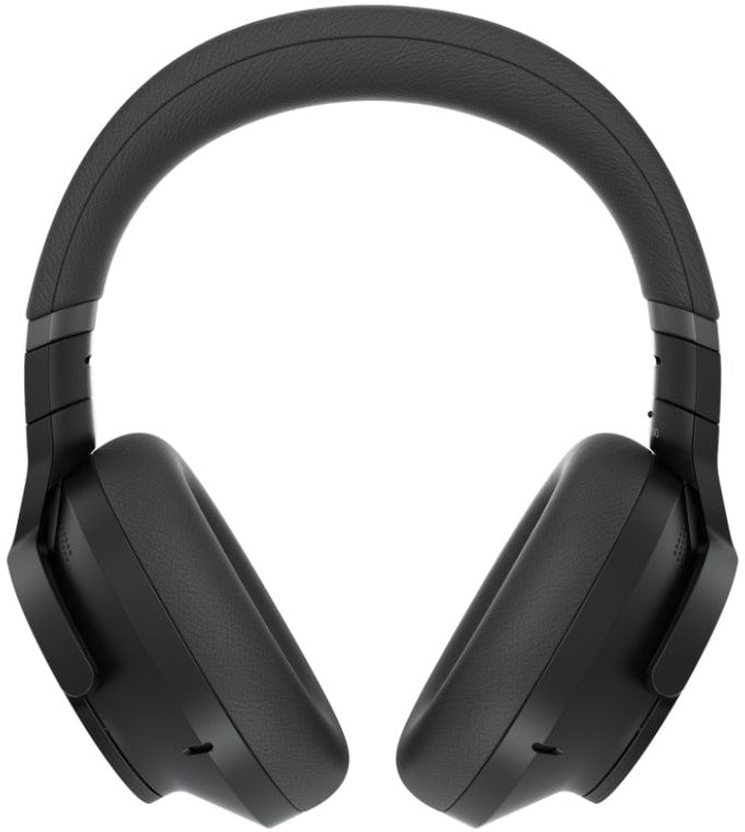 Technics EAH-A800 wireless headphones, worn view in black
