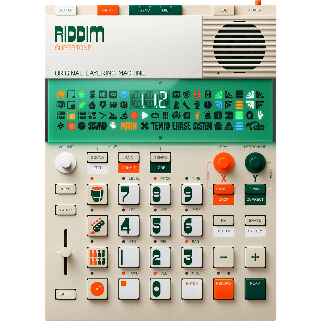 Teenage Engineering EP-40 Riddim Supertone, front view