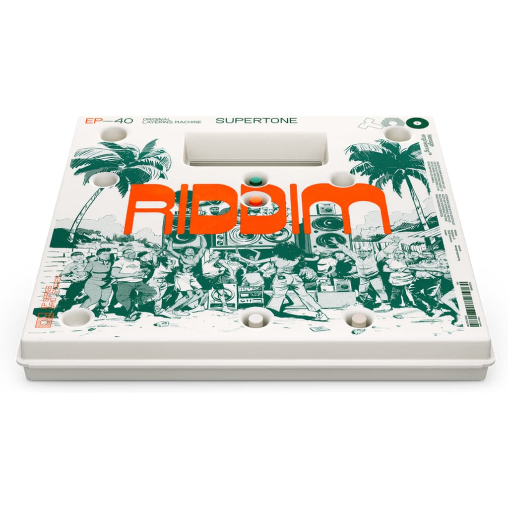Teenage Engineering EP-40 Riddim Supertone, back artwork angle view