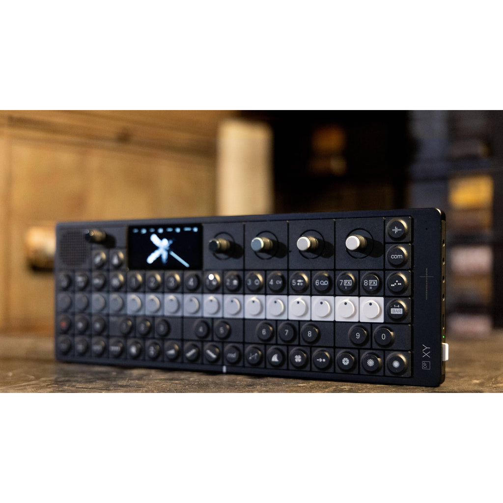 Teenage Engineering OP-XY synthesizer, rear connectors