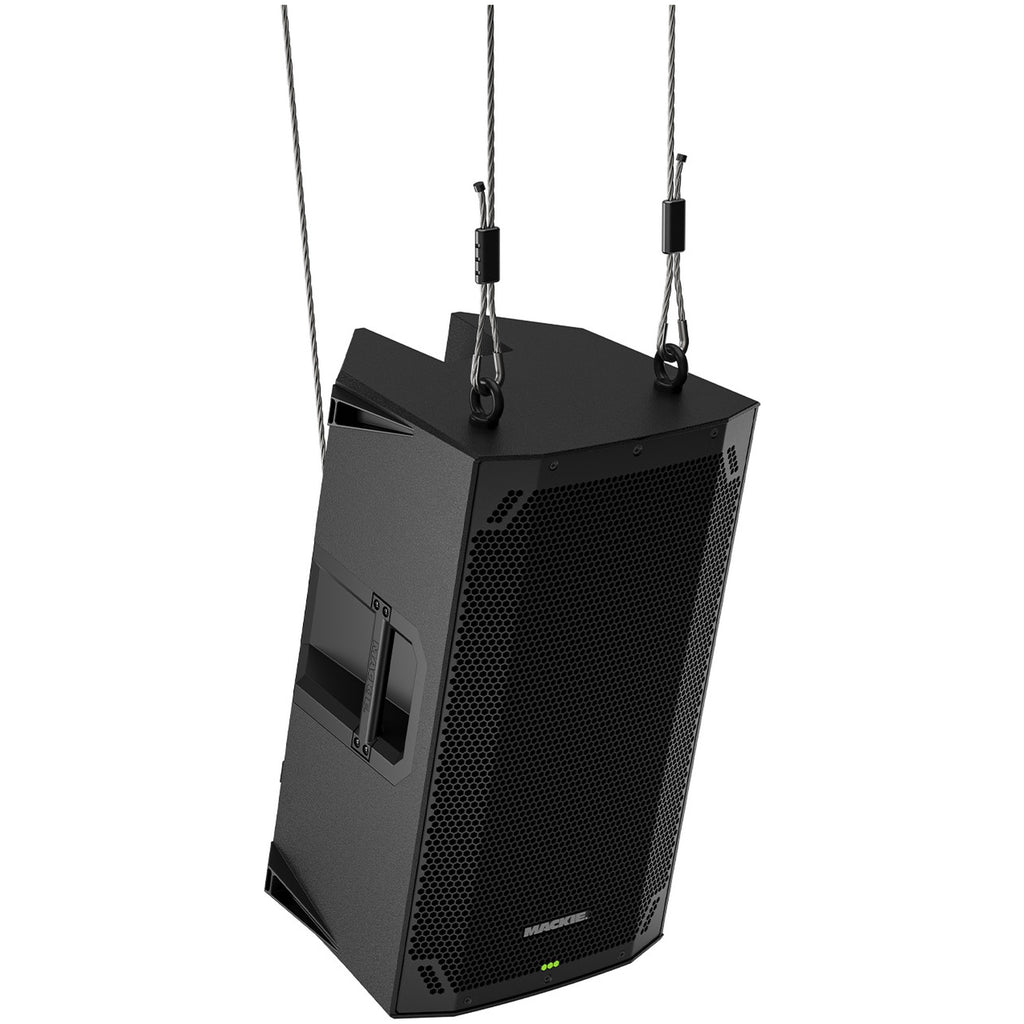 Mackie Thump15v4 active loudspeaker with integrated handles and control panel, designed for professional sound reinforcement.