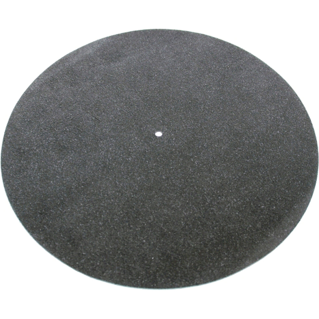 Tonar black leather slipmat with textured surface, designed for turntables and DJ equipment.
