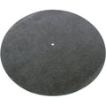 Tonar black leather slipmat with textured surface, designed for turntables and DJ equipment.