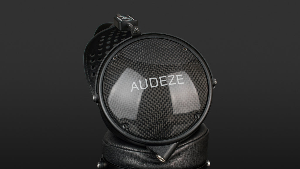 Audeze LCD-XC Creator Package studio headphones with leather-free ear cushions, black and silver design for professional audio use.
