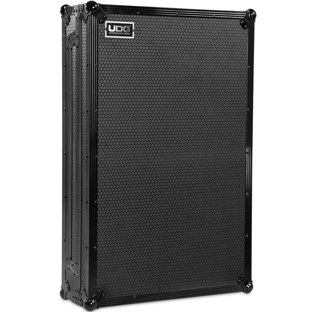 UDG Ultimate Flight Case Multi Format 3XL Black Plus with wheels, designed for DJ equipment storage and transport.