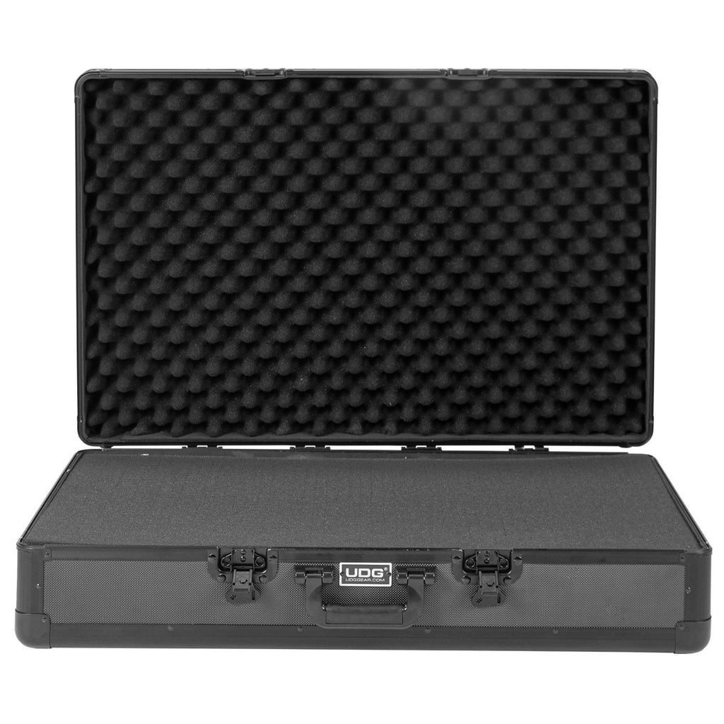 UDG Ultimate Pick Foam Flight Case for DJ equipment, black MK2 model, versatile multi-format design, sturdy and protective.