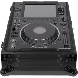 UDG Ultimate Flight Case for multi-format CDJ and DJ mixer in black MK3, durable protective DJ equipment case with handles.