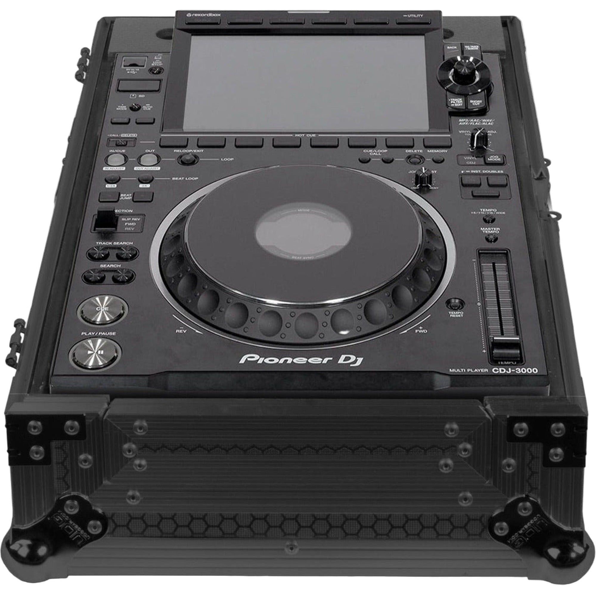 UDG Ultimate Flight Case for multi-format CDJ and DJ mixer in black MK3, durable protective DJ equipment case with handles.