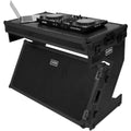 UDG Ultimate Flight Case Portable Z-Style DJ Table Black Plus (Wheels) DJ table flight case, folding Z-style design detail