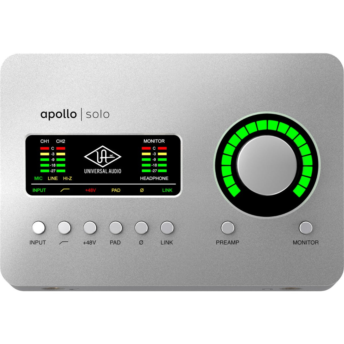 Universal Audio Apollo Solo Thunderbolt (Heritage Edition), audio interfaces, angle